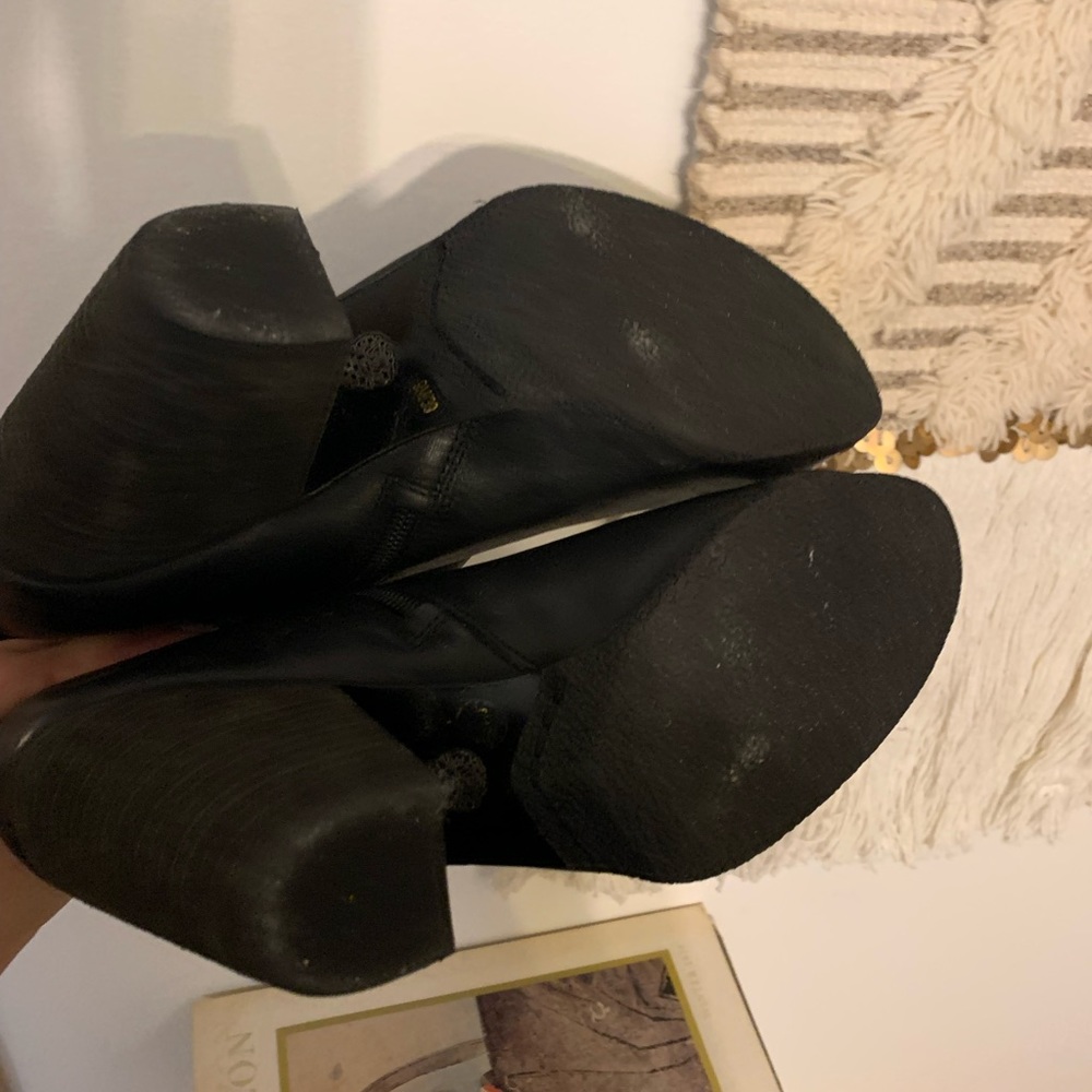 Leather Vince Camuto Heeled Ankle Boots - Picture 8 of 9